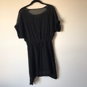 Express Tie dress with shear neck line and bottom